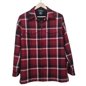 Ralph Lauren Plaid Wool Long Sleeve Shirt Size Large